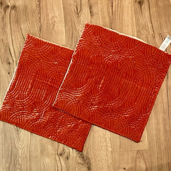 West Elm Other - Lush velvet mid-century modern West Elm pillow cases covers 20 inch (2)